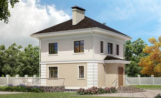 090-003-Л Проект двухэтажного дома, доступный коттедж из бризолита Александров | Проекты домов от House Expert