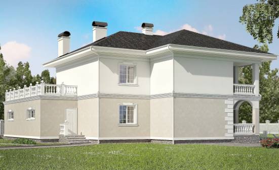 340-002-П Проект двухэтажного дома, гараж, большой дом из кирпича Владимир | Проекты домов от House Expert