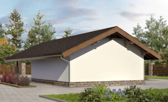 060-005-Л Проект гаража из кирпича Киржач | Проекты одноэтажных домов от House Expert