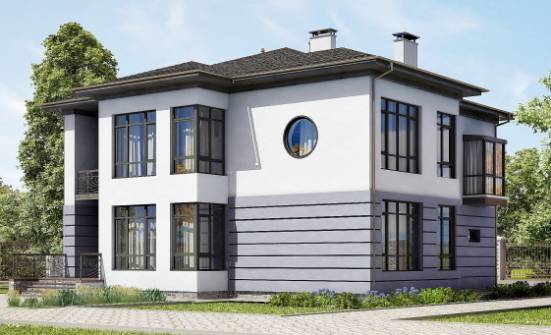 300-006-Л Проект двухэтажного дома, гараж, красивый дом из кирпича Гороховец | Проекты домов от House Expert