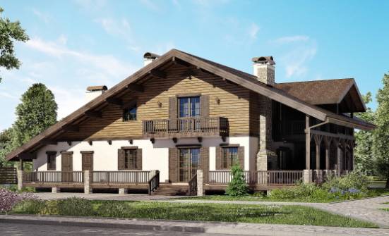320-002-П Проект двухэтажного дома с мансардой, красивый загородный дом из кирпича Ковров | Проекты домов от House Expert
