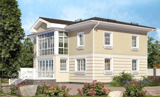 210-005-Л Проект двухэтажного дома, красивый домик из керамзитобетонных блоков Гороховец | Проекты домов от House Expert