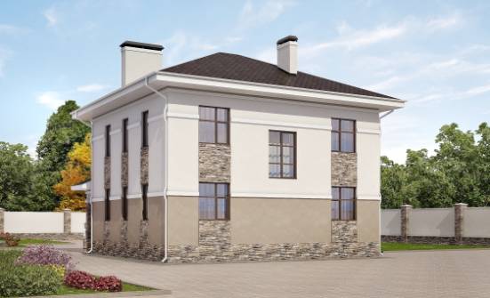 150-014-П Проект двухэтажного дома, скромный дом из теплоблока Вязники | Проекты домов от House Expert