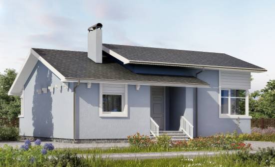 110-003-Л Проект одноэтажного дома, уютный коттедж из керамзитобетонных блоков Петушки | Проекты одноэтажных домов от House Expert