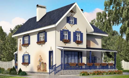 180-003-П Проект двухэтажного дома, компактный дом из кирпича Гороховец | Проекты домов от House Expert