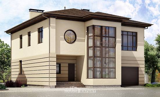 300-006-П Проект двухэтажного дома, гараж, уютный дом из кирпича Киржач | Проекты домов от House Expert