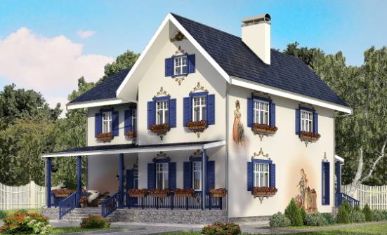 180-003-П Проект двухэтажного дома, компактный дом из кирпича Гороховец | Проекты домов от House Expert