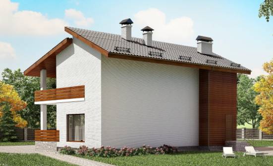 180-009-П Проект двухэтажного дома мансардный этаж, простой дом из кирпича Кольчугино | Проекты домов от House Expert