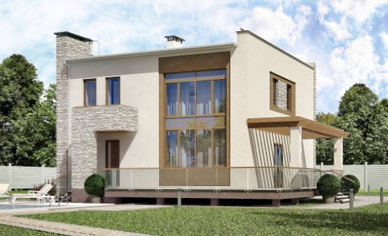185-001-П Проект двухэтажного дома, средний дом из твинблока Киржач | Проекты домов от House Expert