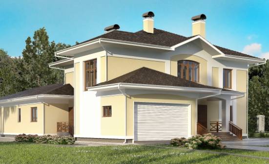 375-002-Л Проект двухэтажного дома и гаражом, уютный дом из кирпича Владимир | Проекты домов от House Expert