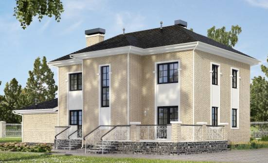 180-006-П Проект двухэтажного дома и гаражом, современный дом из кирпича Муром | Проекты домов от House Expert