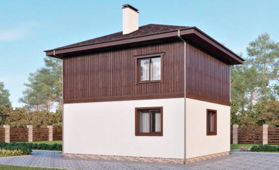 100-006-Л Проект двухэтажного дома, небольшой загородный дом из бризолита Гороховец | Проекты домов от House Expert