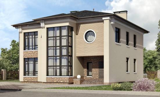 300-005-Л Проект двухэтажного дома, просторный дом из кирпича Вязники | Проекты домов от House Expert