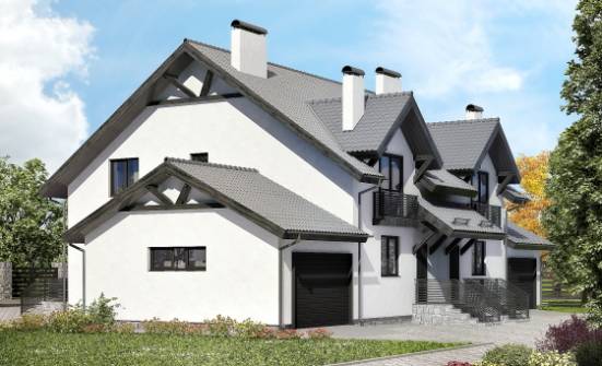 290-003-П Проект двухэтажного дома мансардой, классический дом из теплоблока Киржач | Проекты домов от House Expert