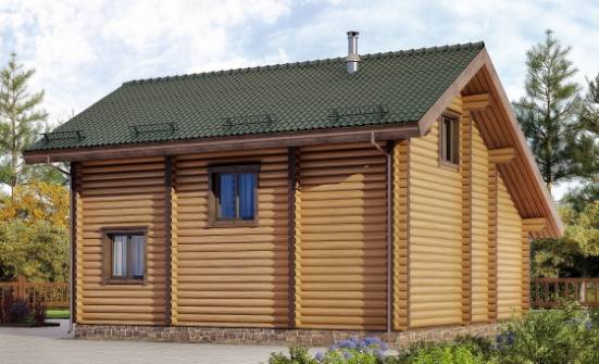 110-005-П Проект двухэтажного дома мансардой, бюджетный домик из дерева Кольчугино | Проекты домов от House Expert