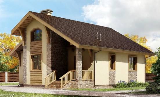 080-002-П Проект одноэтажного дома, недорогой дом из пеноблока Ковров | Проекты домов от House Expert