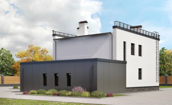 260-002-П Проект двухэтажного дома, гараж, большой загородный дом из газобетона Ковров | Проекты домов от House Expert