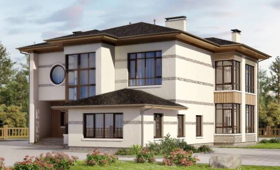 345-001-П Проект двухэтажного дома, огромный дом из поризованных блоков Лакинск | Проекты домов от House Expert