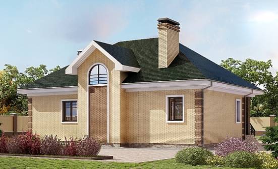 150-013-Л Проект двухэтажного дома мансардный этаж, уютный загородный дом из кирпича Киржач | Проекты домов от House Expert