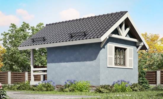 020-001-Л Проект одноэтажного дома, махонький загородный дом из бревен Покров | Проекты одноэтажных домов от House Expert