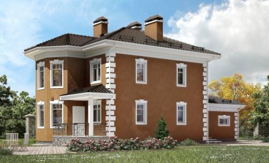 150-006-П Проект двухэтажного дома и гаражом, компактный дом из твинблока Ковров | Проекты домов от House Expert