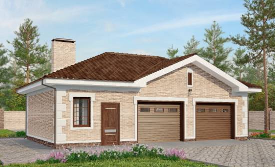 070-005-П Проект гаража из кирпича Вязники | Проекты домов от House Expert