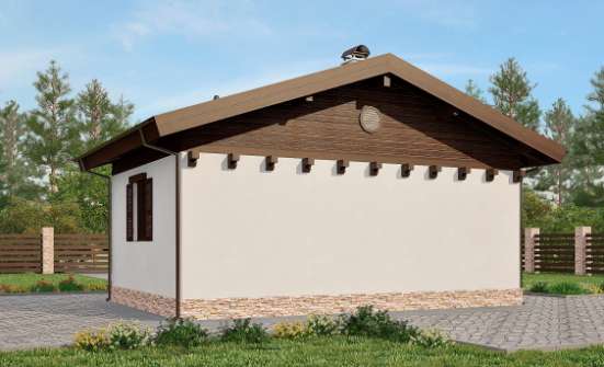 040-003-П Проект бани из теплоблока Лакинск | Проекты одноэтажных домов от House Expert