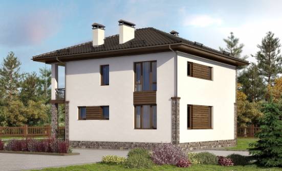 170-005-П Проект двухэтажного дома, уютный домик из арболита Александров | Проекты домов от House Expert