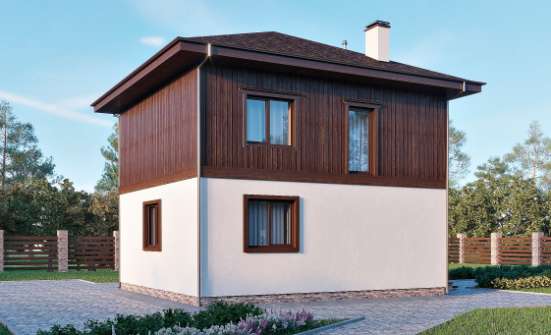 100-006-Л Проект двухэтажного дома, небольшой загородный дом из бризолита Гороховец | Проекты домов от House Expert