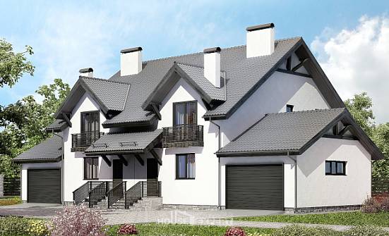 290-003-П Проект двухэтажного дома мансардой, классический дом из теплоблока Киржач | Проекты домов от House Expert