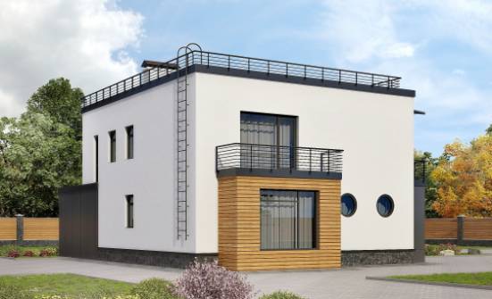 260-002-П Проект двухэтажного дома, гараж, большой загородный дом из газобетона Ковров | Проекты домов от House Expert