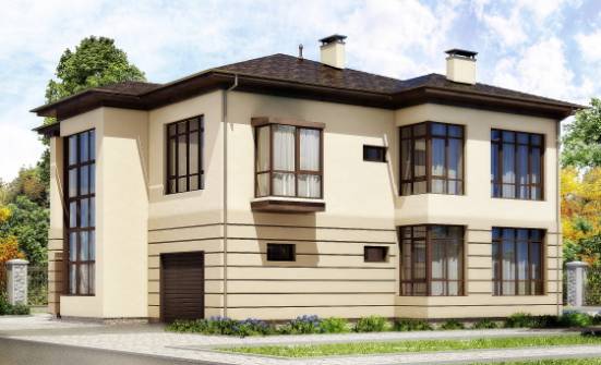 300-006-П Проект двухэтажного дома, гараж, уютный дом из кирпича Киржач | Проекты домов от House Expert