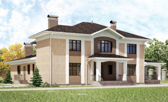 520-001-П Проект трехэтажного дома, современный домик из арболита Киржач | Проекты домов от House Expert