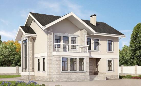 170-008-Л Проект двухэтажного дома, доступный дом из поризованных блоков Кольчугино | Проекты домов от House Expert
