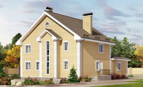 320-003-Л Проект двухэтажного дома, классический домик из арболита Ковров | Проекты домов от House Expert
