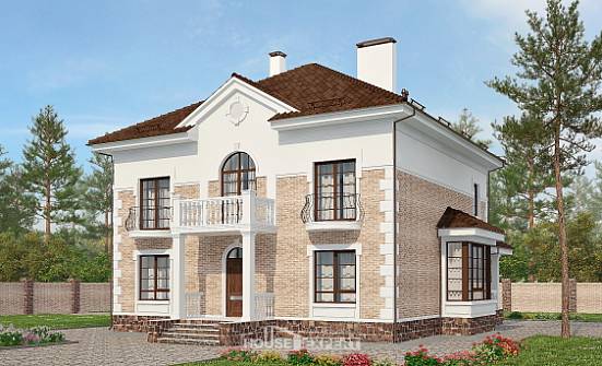 220-008-П Проект двухэтажного дома, классический дом из кирпича Гороховец | Проекты домов от House Expert