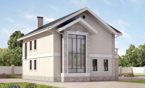170-008-Л Проект двухэтажного дома, доступный дом из поризованных блоков Кольчугино | Проекты домов от House Expert
