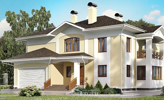 375-002-Л Проект двухэтажного дома и гаражом, уютный дом из кирпича Владимир | Проекты домов от House Expert