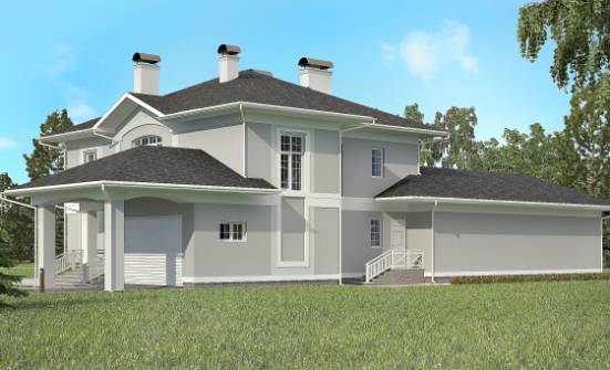 360-001-П Проект двухэтажного дома и гаражом, просторный дом из кирпича Киржач | Проекты домов от House Expert