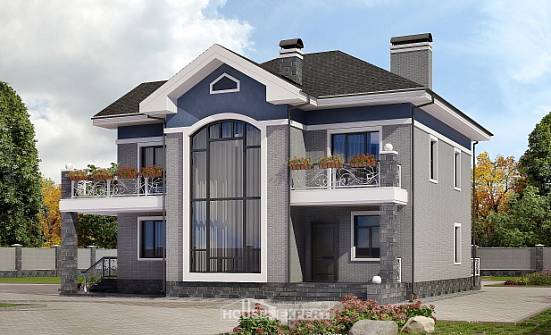 200-006-Л Проект двухэтажного дома, уютный коттедж из кирпича Лакинск | Проекты домов от House Expert