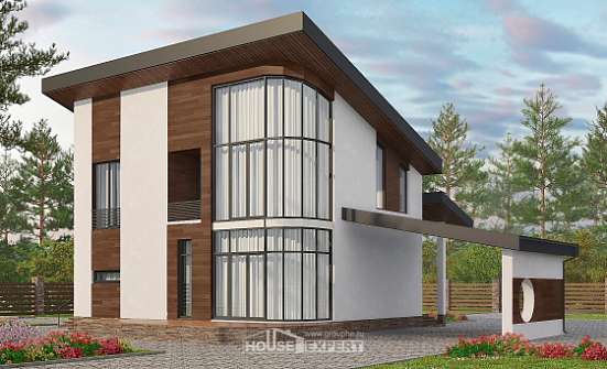 230-001-П Проект двухэтажного дома с мансардным этажом, красивый домик из кирпича Петушки | Проекты домов от House Expert