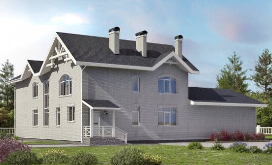 340-004-П Проект двухэтажного дома, уютный коттедж из твинблока Кольчугино | Проекты домов от House Expert