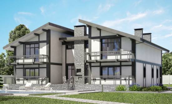 280-002-П Проект двухэтажного дома с мансардой, компактный загородный дом из кирпича Александров | Проекты домов от House Expert